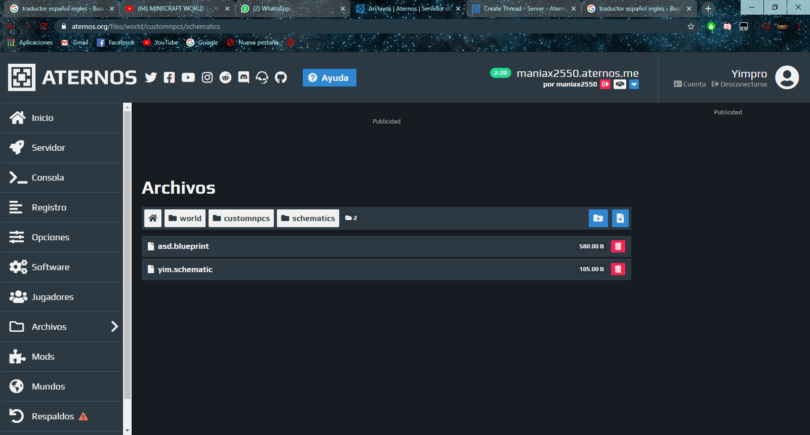 Aternos - Minecraft servers Free and Forever (All You Need To Know)